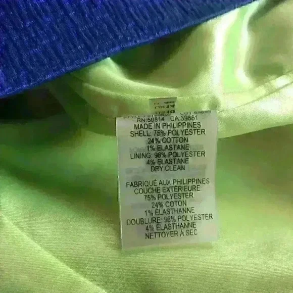 T Tahari Sheath Dress Sleeveless Knee Length Zip Back Career Blue - Picture 9 of 11